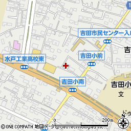 茨城県水戸市元吉田町1423-1周辺の地図