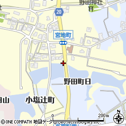 石川県加賀市宮地町カ周辺の地図