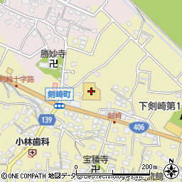 アバンセ剣崎店周辺の地図