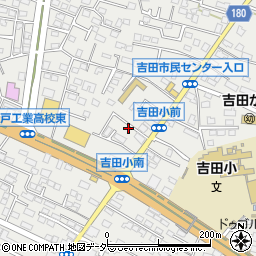 茨城県水戸市元吉田町1419-1周辺の地図