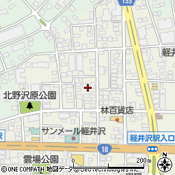 長野県北佐久郡軽井沢町軽井沢東88周辺の地図