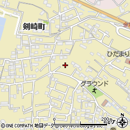 群馬県高崎市剣崎町688周辺の地図