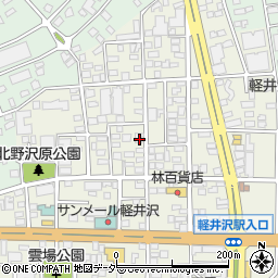 長野県北佐久郡軽井沢町軽井沢東13-5周辺の地図
