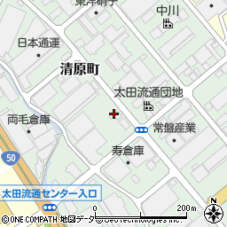 太田流通センター　運輸協同組合周辺の地図