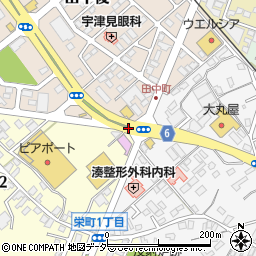 田中町入口周辺の地図