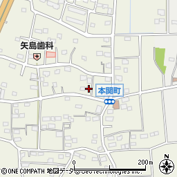 群馬県伊勢崎市本関町1108-2周辺の地図