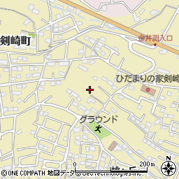 群馬県高崎市剣崎町709周辺の地図