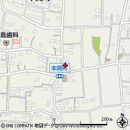 群馬県伊勢崎市本関町2278周辺の地図