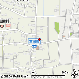 群馬県伊勢崎市本関町2278-5周辺の地図
