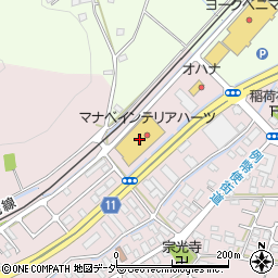 マナベインテリアハーツ栃木大平店周辺の地図