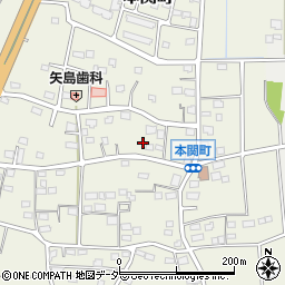 群馬県伊勢崎市本関町1108周辺の地図