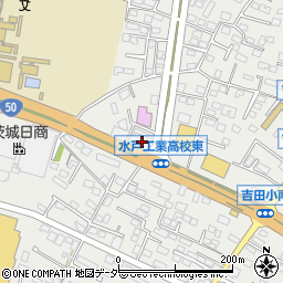 茨城県水戸市元吉田町1317-3周辺の地図