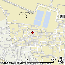 群馬県高崎市剣崎町582-4周辺の地図