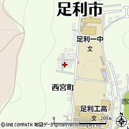 栃木県足利市西宮町3798-21周辺の地図