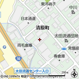 日本通運株式会社　太田支店国際貨物課・海外引越受付フロント周辺の地図