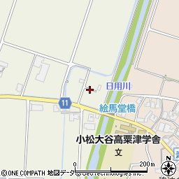 石川県小松市下粟津町り周辺の地図