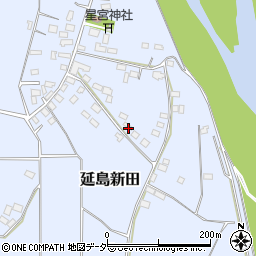 栃木県小山市延島新田周辺の地図