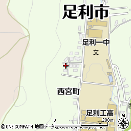 栃木県足利市西宮町3798-26周辺の地図