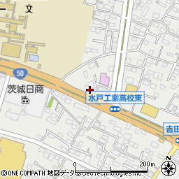 茨城県水戸市元吉田町1317-2周辺の地図