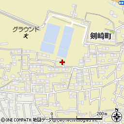 群馬県高崎市剣崎町654-19周辺の地図