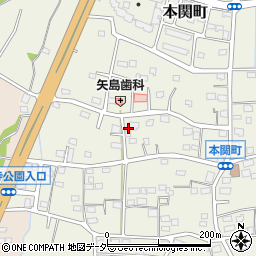 群馬県伊勢崎市本関町1117周辺の地図