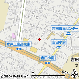 茨城県水戸市元吉田町1329-4周辺の地図