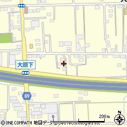 群馬県太田市大原町100-14周辺の地図