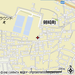 群馬県高崎市剣崎町651-1周辺の地図