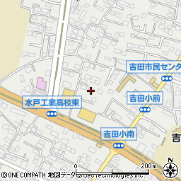 茨城県水戸市元吉田町1425-3周辺の地図