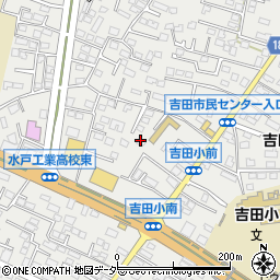 茨城県水戸市元吉田町1329-2周辺の地図