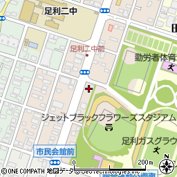 栃木県足利市西砂原後町1191周辺の地図