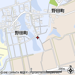 石川県加賀市野田町キ93周辺の地図