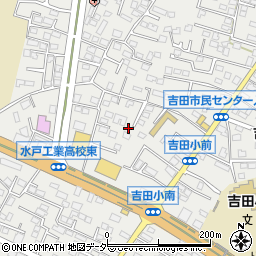 茨城県水戸市元吉田町1329-5周辺の地図