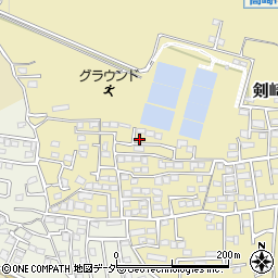 群馬県高崎市剣崎町581-33周辺の地図