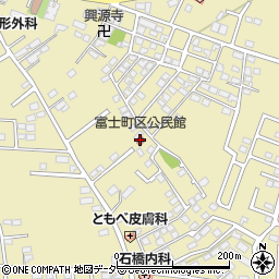 富士町区公民館周辺の地図