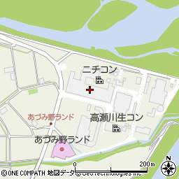 ニチコン穂高工場周辺の地図