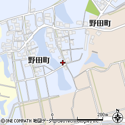 石川県加賀市野田町キ96周辺の地図