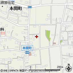 群馬県伊勢崎市本関町2265周辺の地図