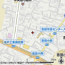 茨城県水戸市元吉田町1329-9周辺の地図