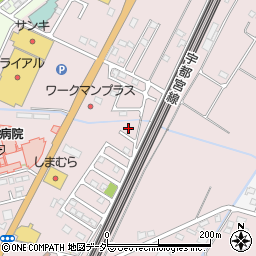 栃木県小山市喜沢655周辺の地図
