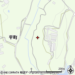 茨城県笠間市平町周辺の地図