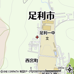栃木県足利市西宮町3798-2周辺の地図