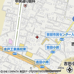 茨城県水戸市元吉田町1329-14周辺の地図