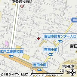茨城県水戸市元吉田町1329-11周辺の地図