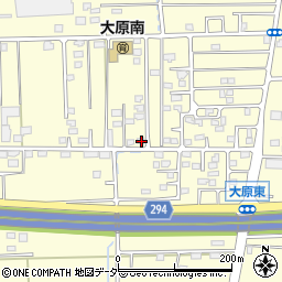 群馬県太田市大原町110-3周辺の地図