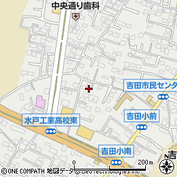 茨城県水戸市元吉田町1328周辺の地図