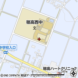 市立穂高西中学校周辺の地図