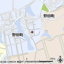 石川県加賀市野田町（キ）周辺の地図