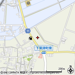 石川県小松市下粟津町は周辺の地図