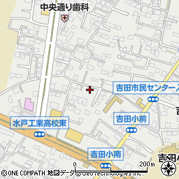 茨城県水戸市元吉田町1328-13周辺の地図